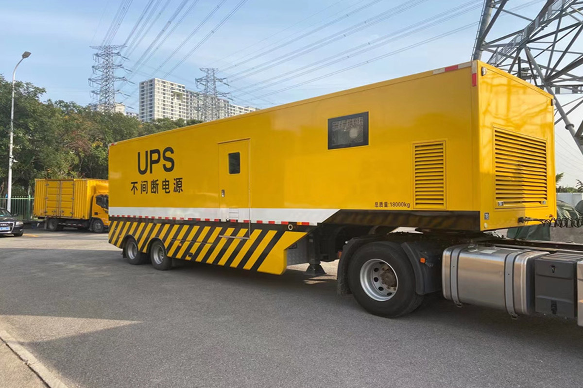 召陵发电机租赁施工现场