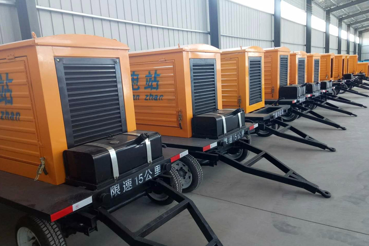 召陵发电机租赁施工现场